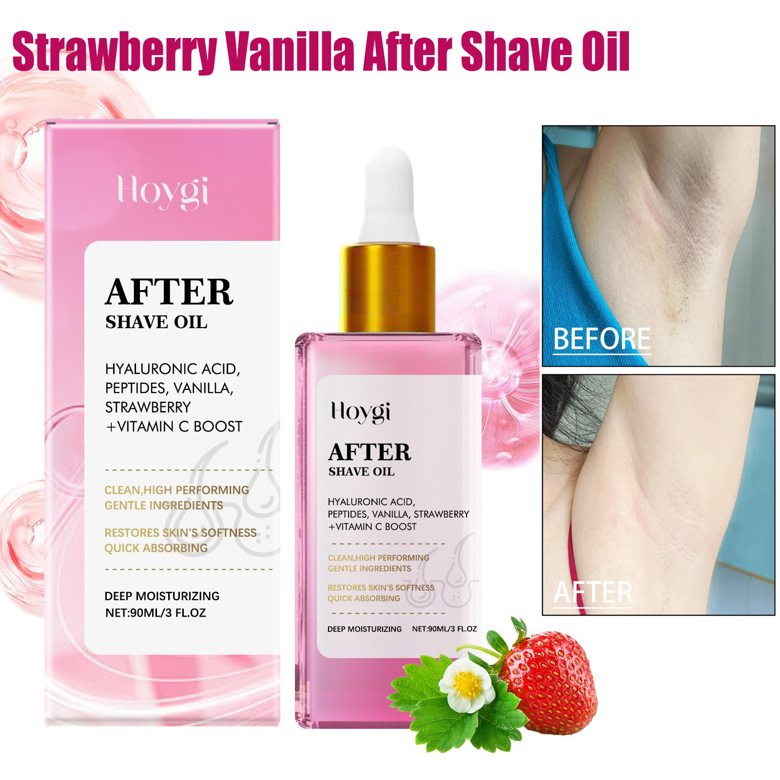 Shaving Cream - Minyak Setelah Bercukur Aroma Stroberi Menghaluskan
