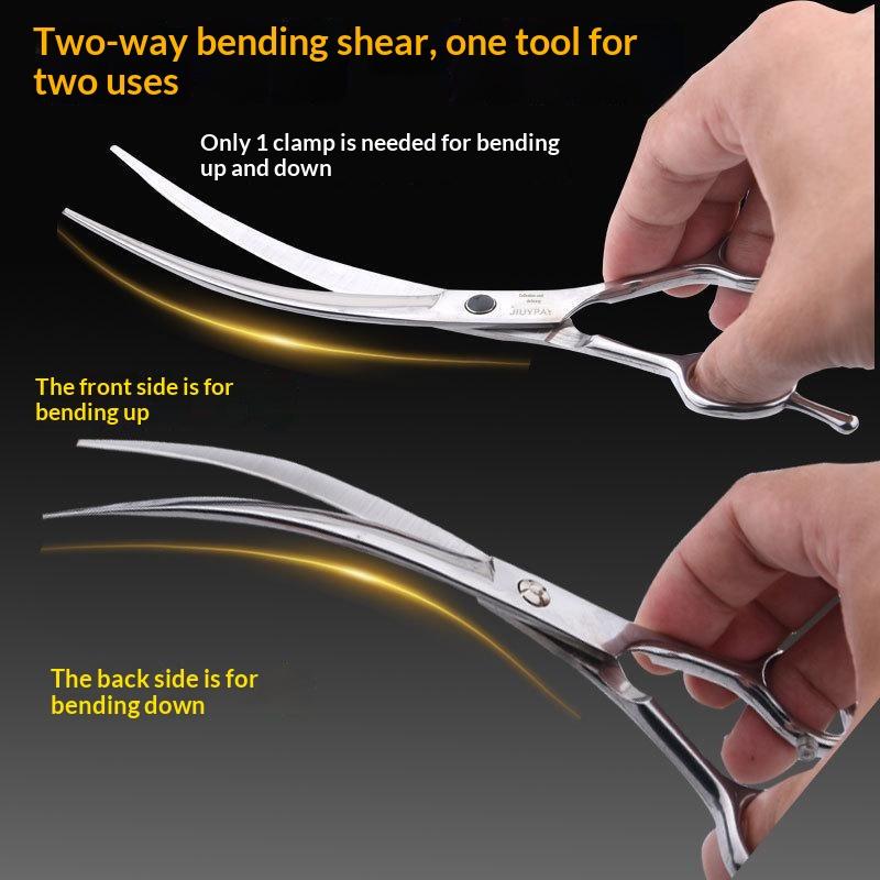 Grooming Scissors - 1Pcs Gunting Pemangkas Profesional Gunting Bengkok