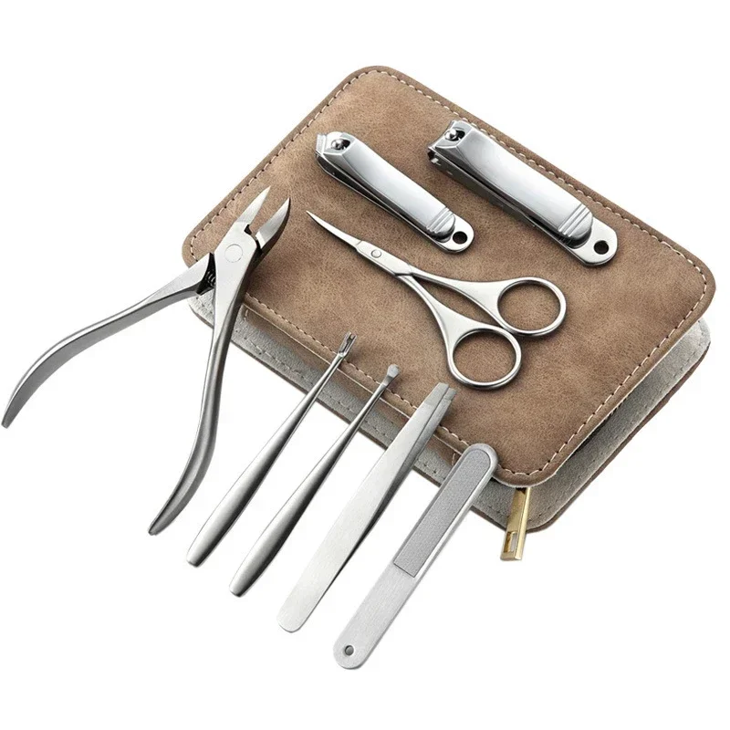 Mens Grooming Travel Kit - Kit manikur profesional 8/12 buah, Kit