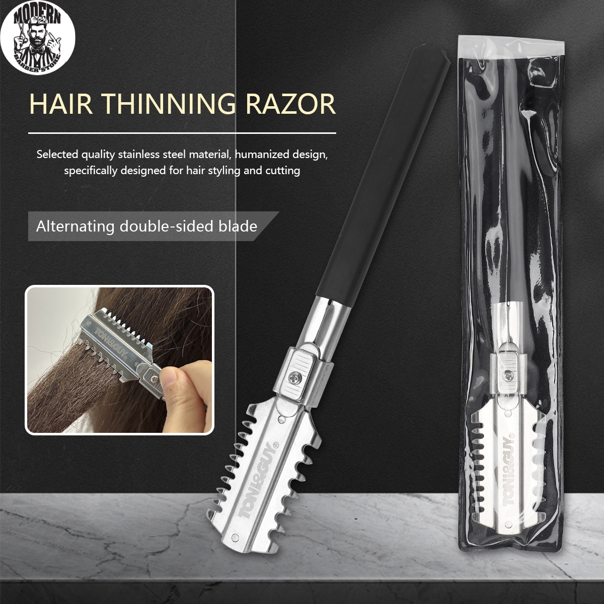 Beard Trimmer - Pisau Cukur Rambut Double-Edge Salon, Alat