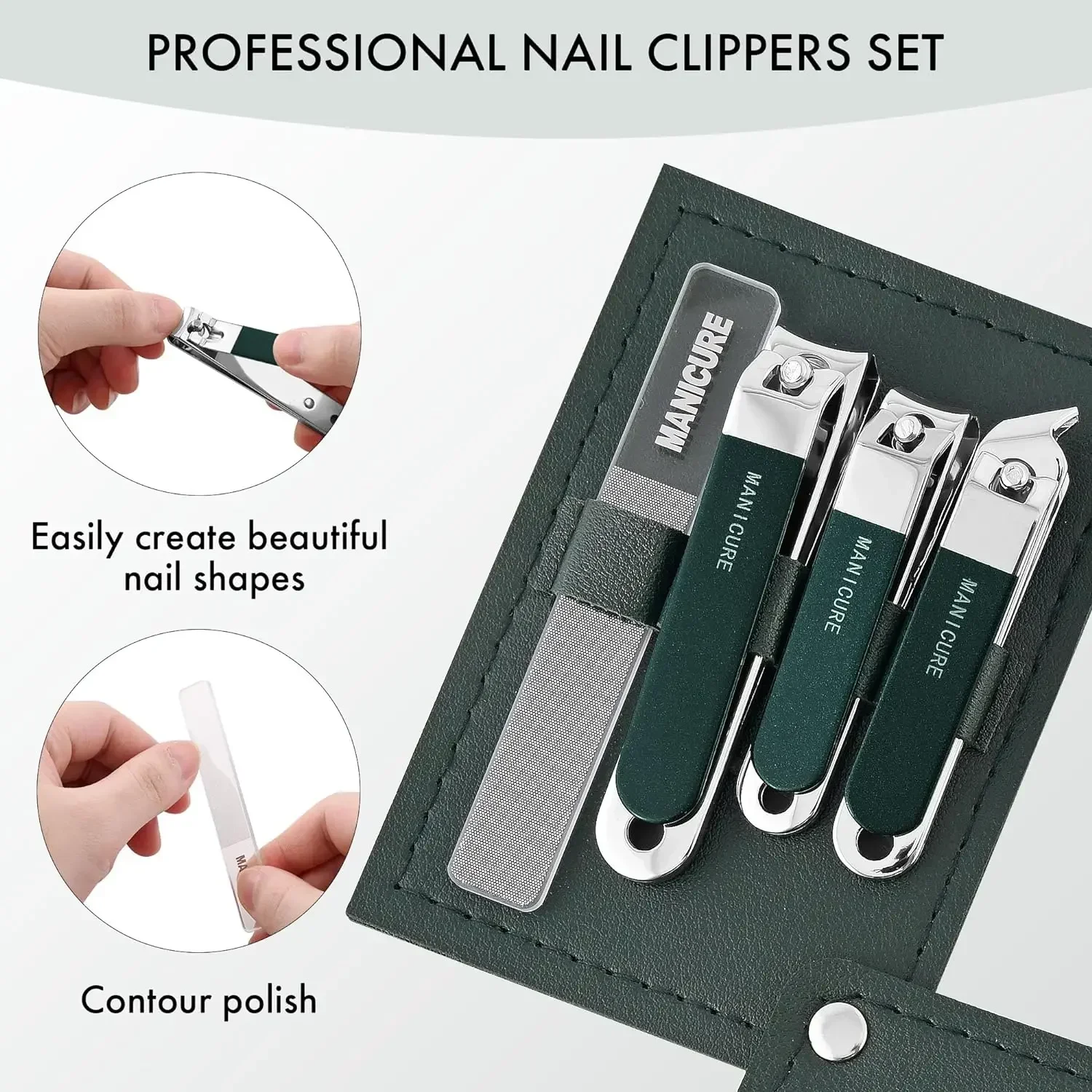 4 Buah Gunting Kuku Pria/Wanit - Mens Grooming Travel Kit ulasan dan harga