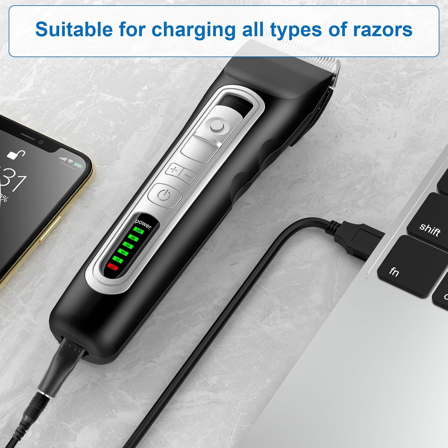 Brangdy 8 Buah Kabel Daya Peng - Beard Trimmer ulasan dan harga