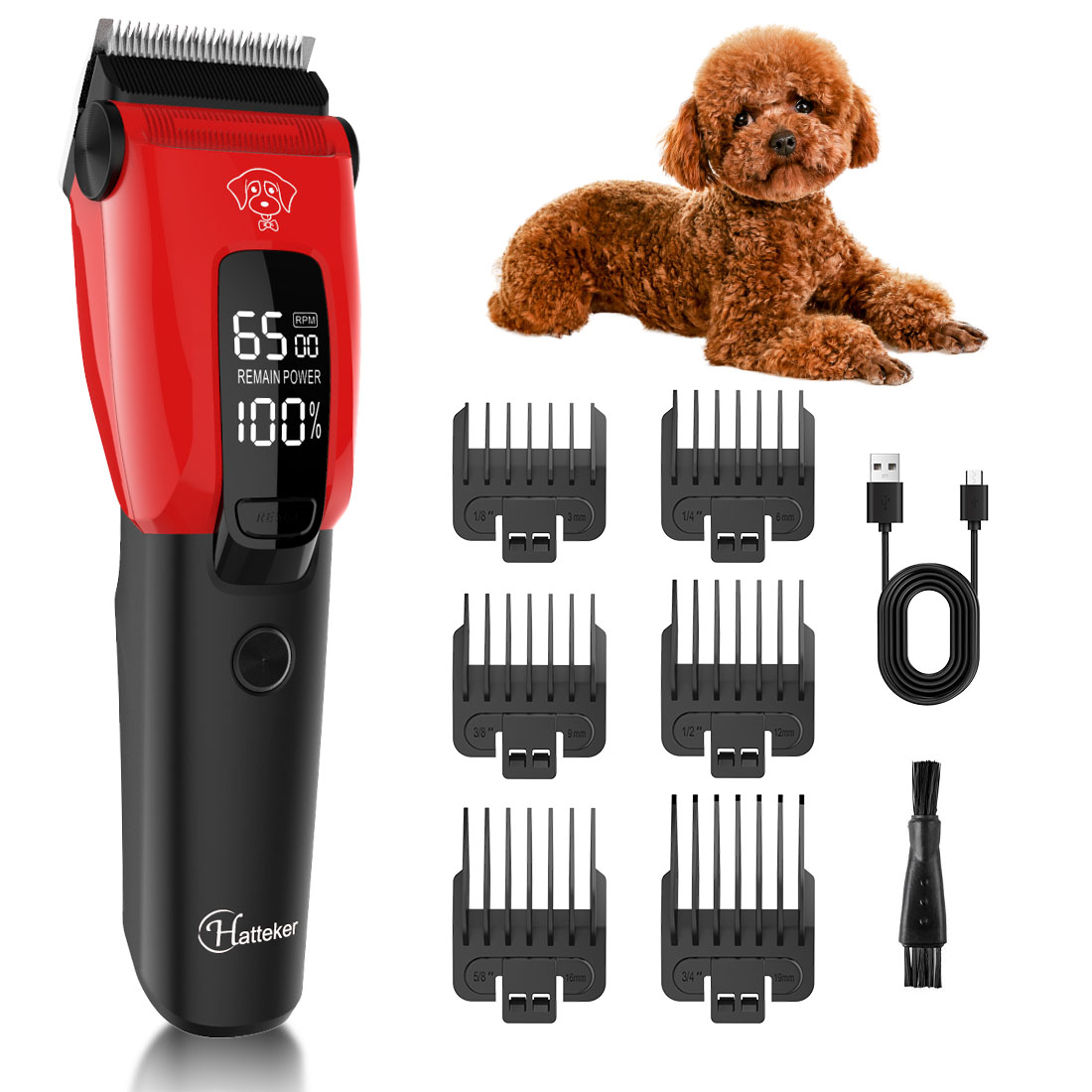 Hatteker Alat Cukur Bulu Hewan - Grooming Kit ulasan dan harga