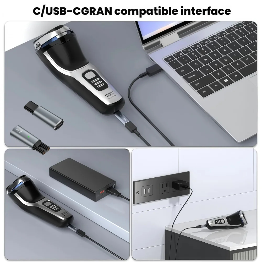 Adaptor Alat Cukur Tipe-C 15V, - Beard Trimmer ulasan dan harga