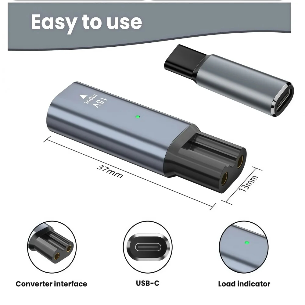 Adaptor Alat Cukur Tipe-C 15V, - Beard Trimmer ulasan dan harga