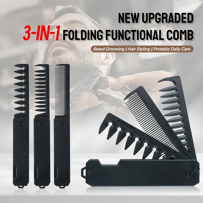 Sisir Jenggot Lipat 3-in-1 unt - Mens Grooming Travel Kit ulasan dan harga