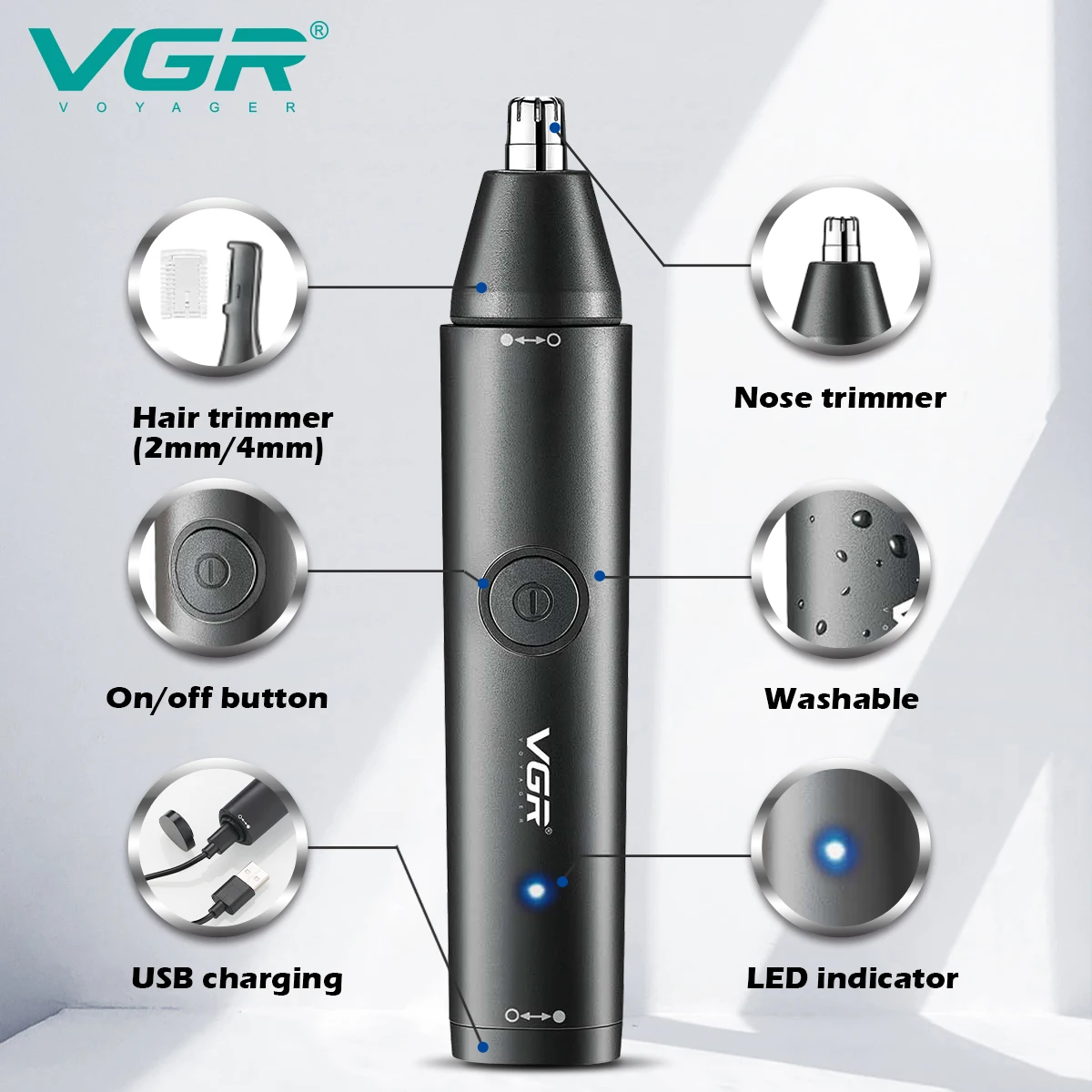 VGR pemangkas bulu hidung, V-6 - Nose Trimmer ulasan dan harga