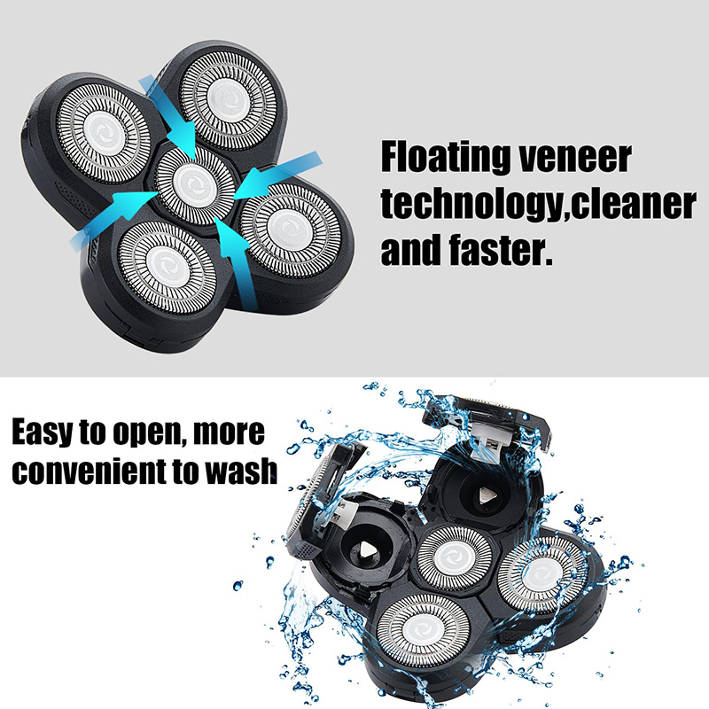 Kepala Putar 5 Bilah untuk Ala - Electric Shaver Rotary ulasan dan harga