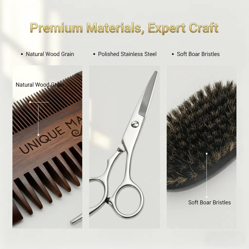 Set Jenggot Pria UNIK MAN, Sik - Grooming Kit ulasan dan harga