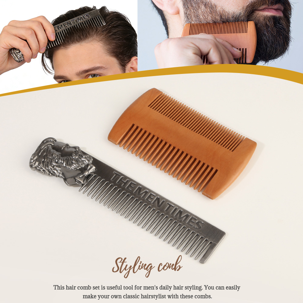 Set Sisir Jenggot & Rambut Vin - Men'S Grooming Hairstyles ulasan dan harga