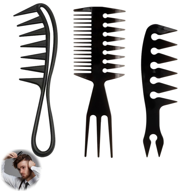 1/3 buah Sisir Rambut Bergigi  - Men'S Grooming Hairstyles ulasan dan harga
